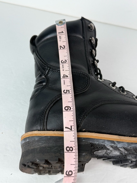 Z1R M4 Men’s Motorcycle Boots Size 8 Black Leather Lace Up Side Zip Biker main image 4